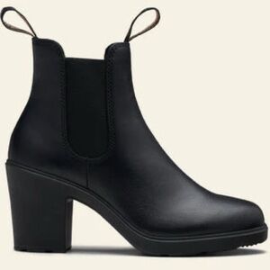 Blundstone Black Heeled Chelsea Boots